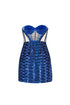 Heart Neck Transparent Bustier Mini Dress